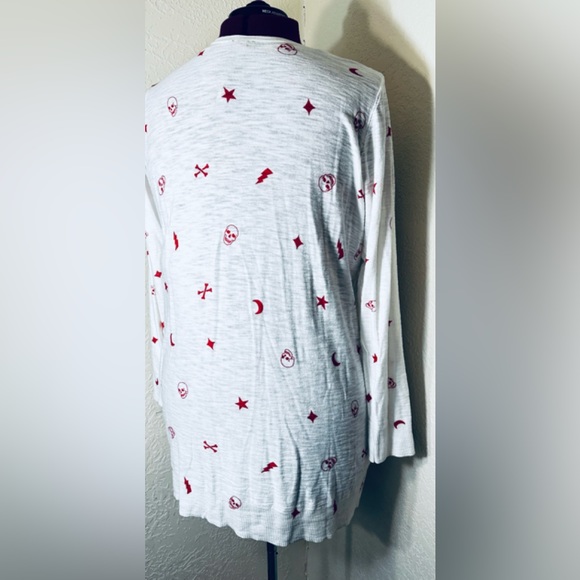 3x 22/24 fits 3x 4x⭐️Torrid Cardigan Sweater Skull Star Moon Mystic Gothic print - Picture 9 of 11